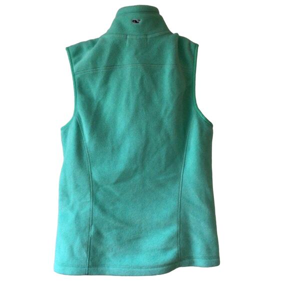 Vineyard Vines Mint Colored Fleece Vest Size XXS - Picture 5 of 7
